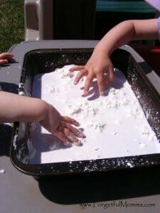 Cornstarch and water