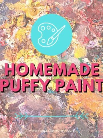 paint with Homemade Puffy Paint text overlay