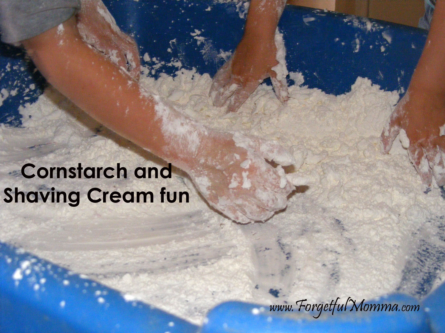 Corn Starch Makes a Mess