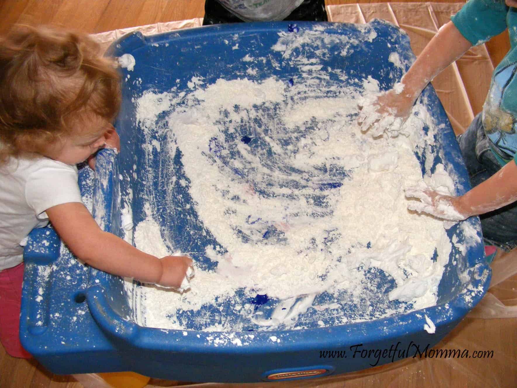 Corn Starch Makes a Mess