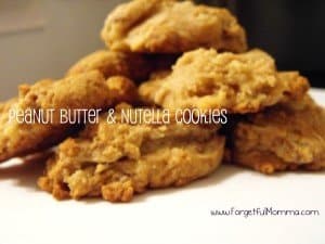 Peanut Butter and Nutella Cookies