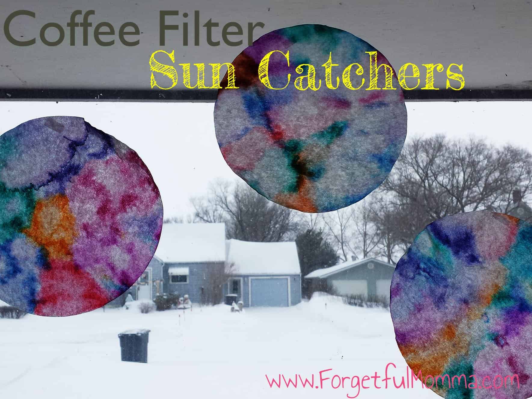 Easy Coffee Filter Sun Catcher Craft