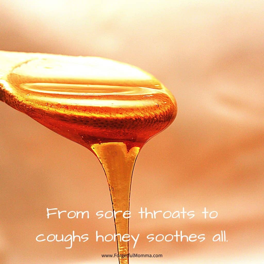 Cold and Flu Season - honey on spoon