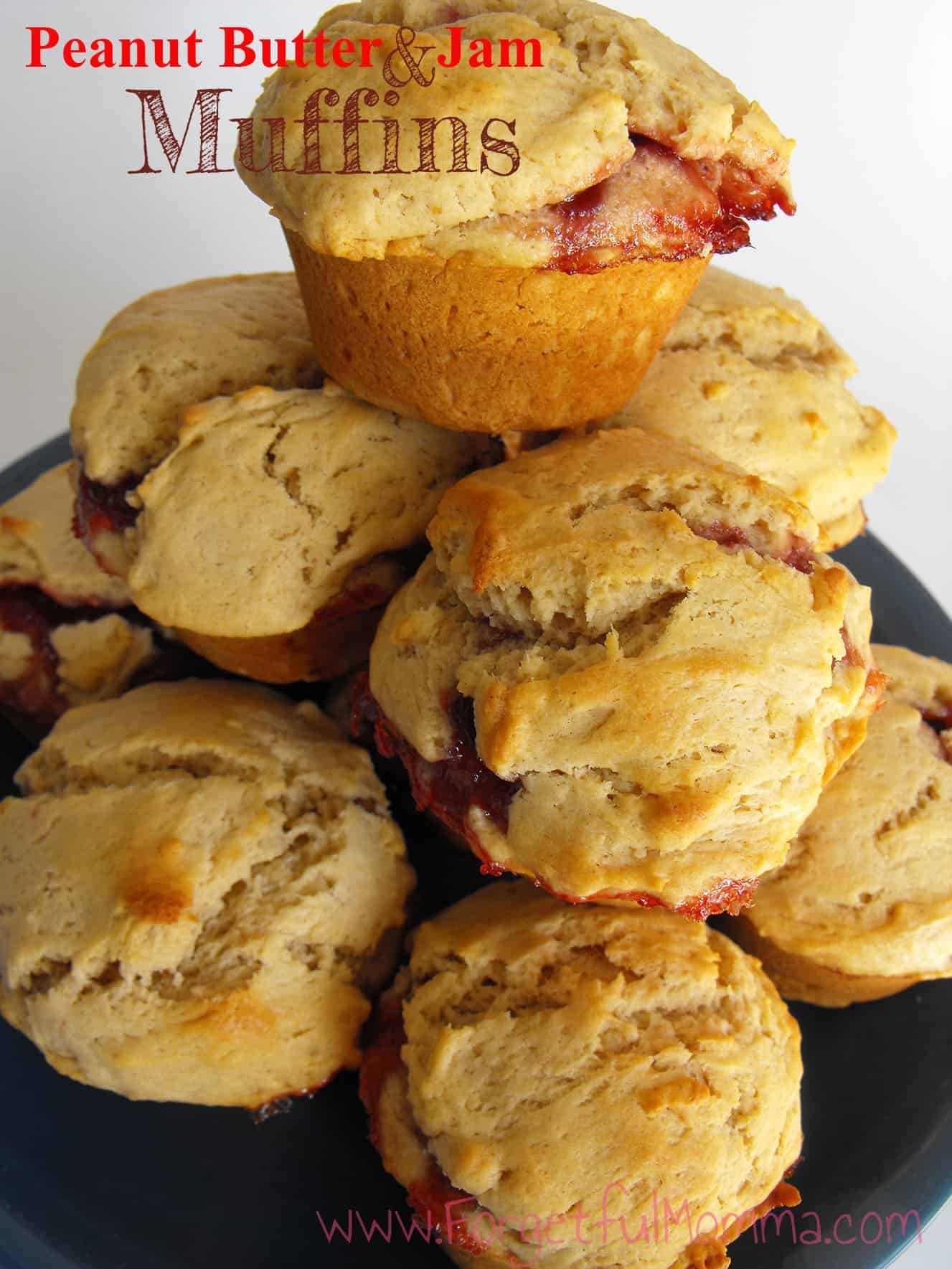 Peanut Butter and Jam Muffins