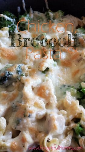 chicken broccoli pasta skillet