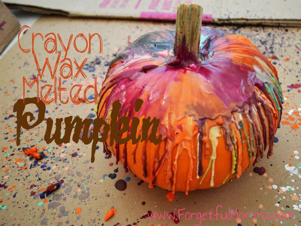 Crayon Wax Melted Pumpkin