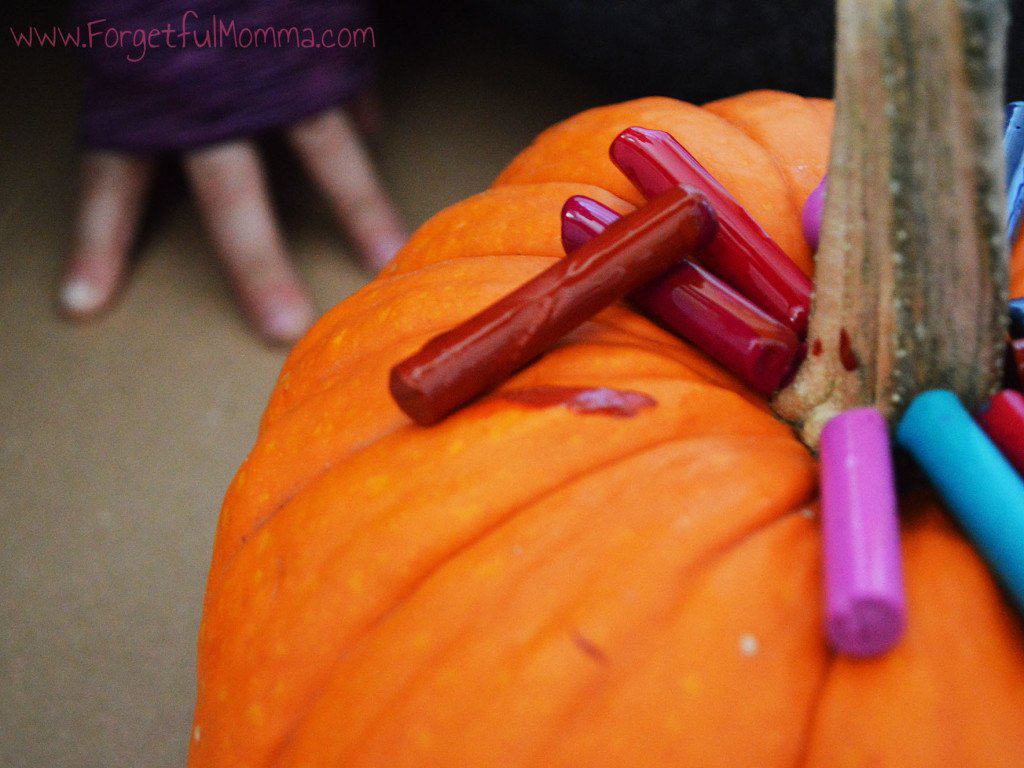 Crayon Wax Melted Pumpkin