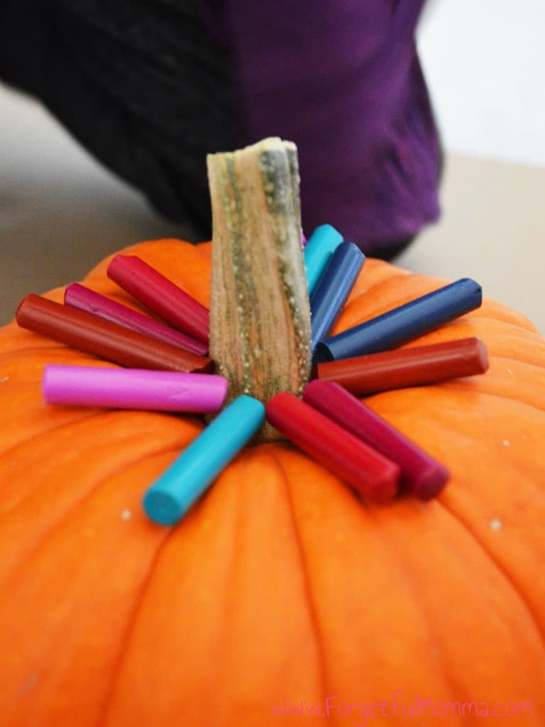 Crayon Wax Melted Pumpkin