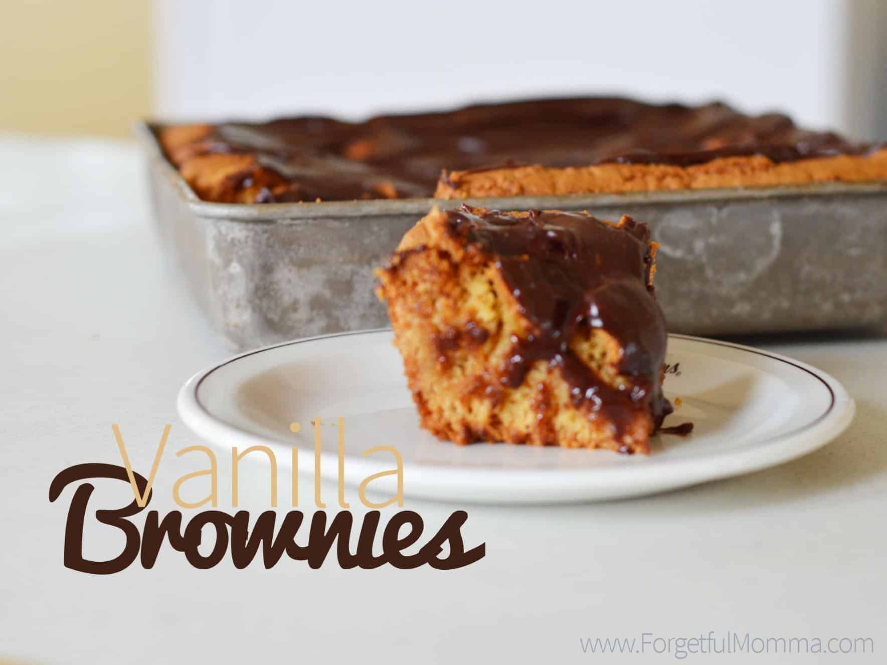 vanilla brownies
