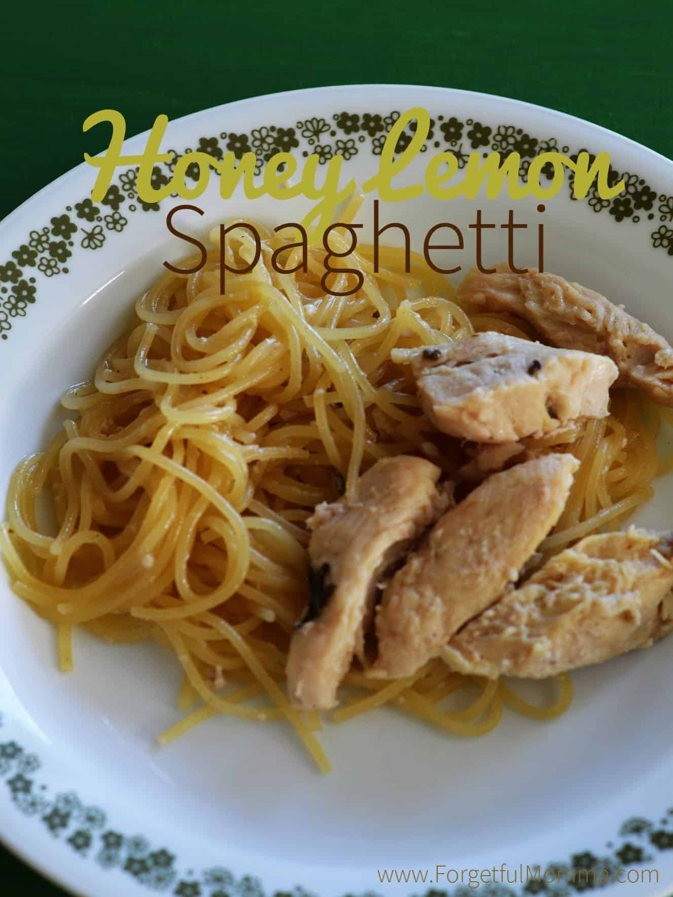honey lemon spaghetti with chicken