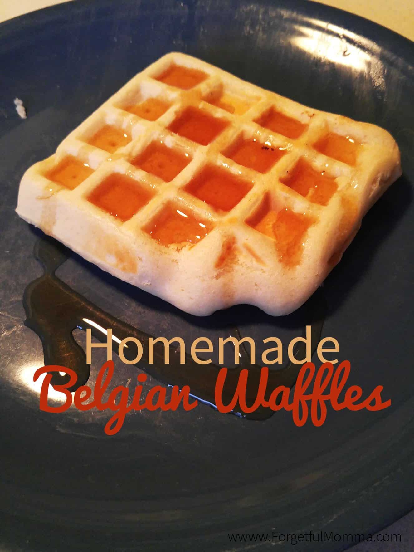 Homemade Belgian Waffles Momma