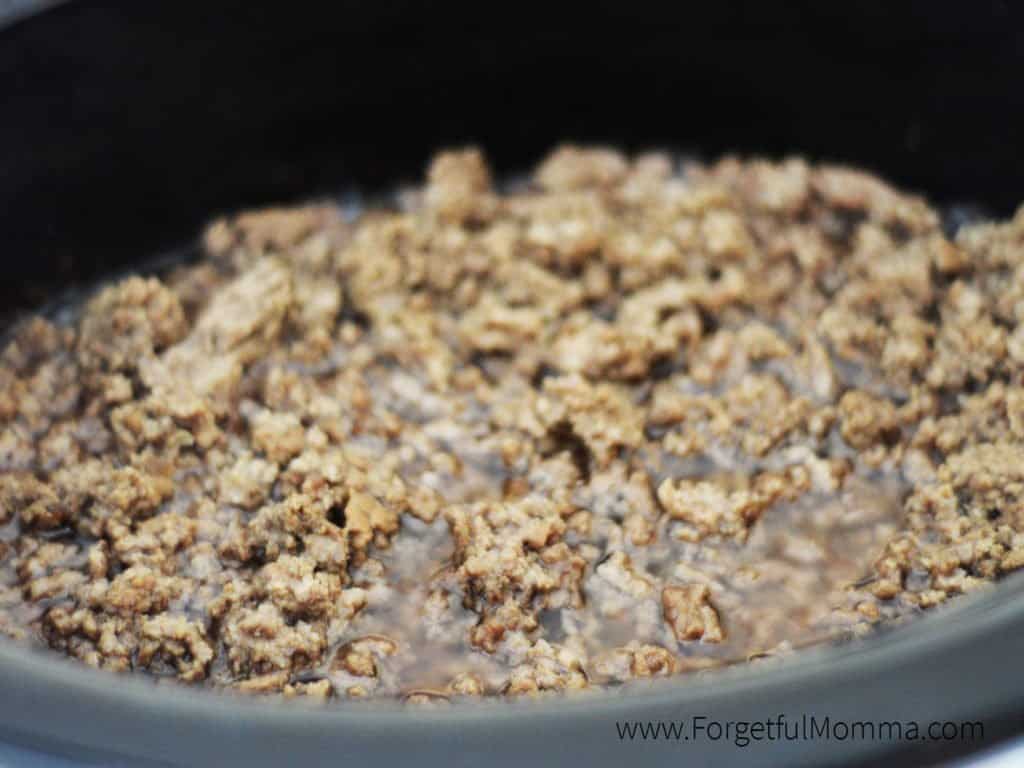 cooking ground beef in your slow cooker
