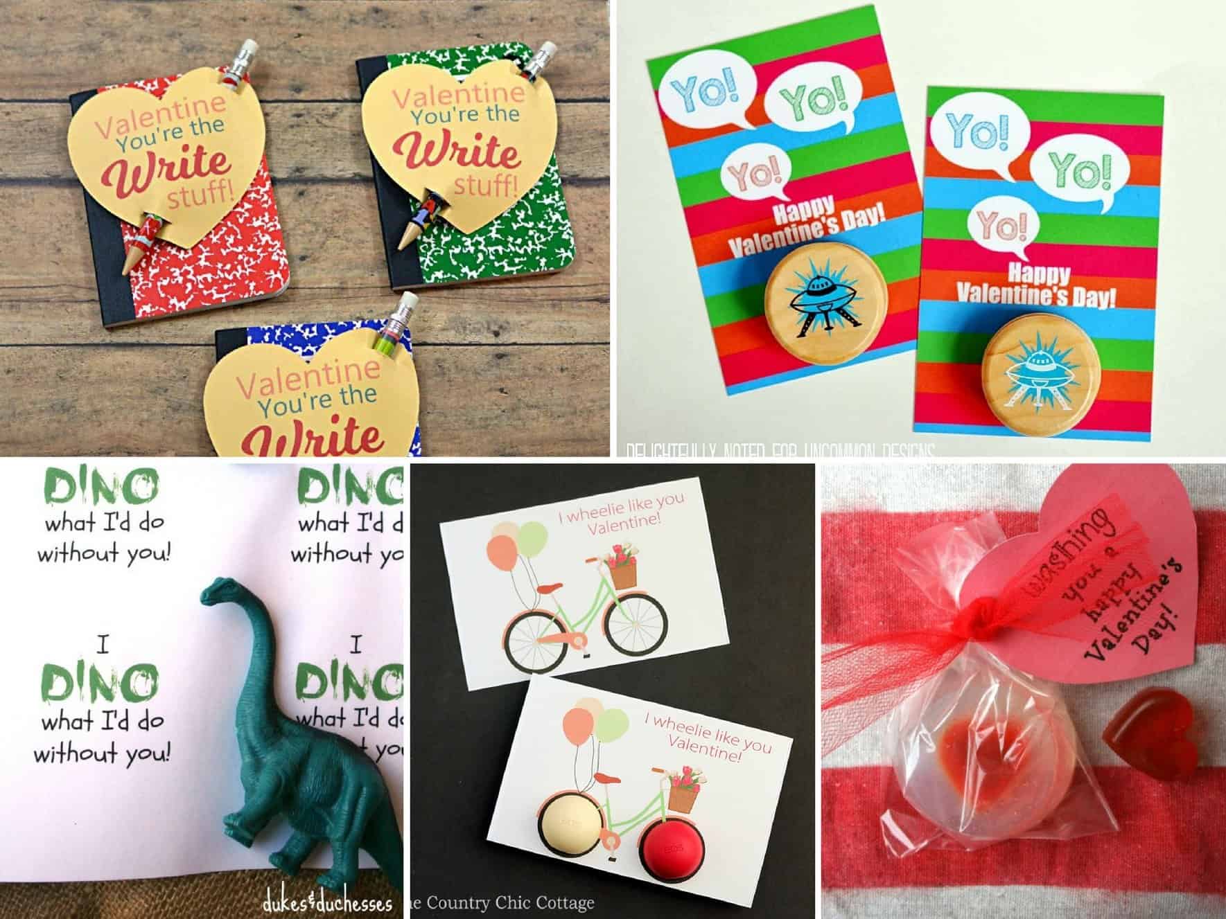 Non-Candy Valentine's Ideas for Kids to Take to School