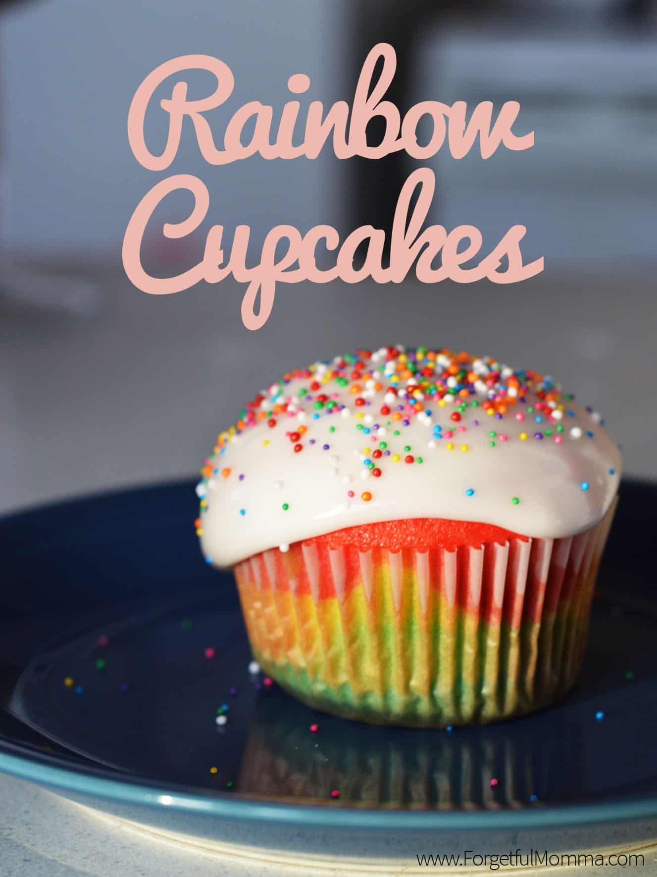 St. Patrick's Day - Rainbow Cupcakes