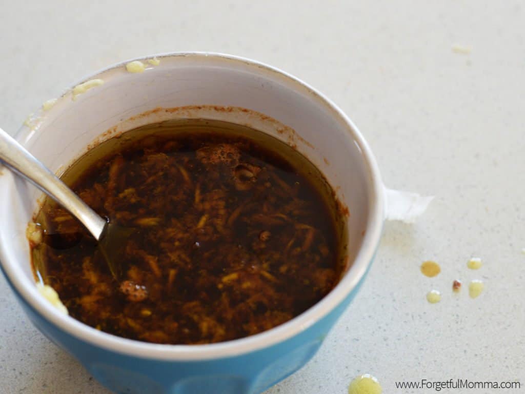 Mixing up ingredients