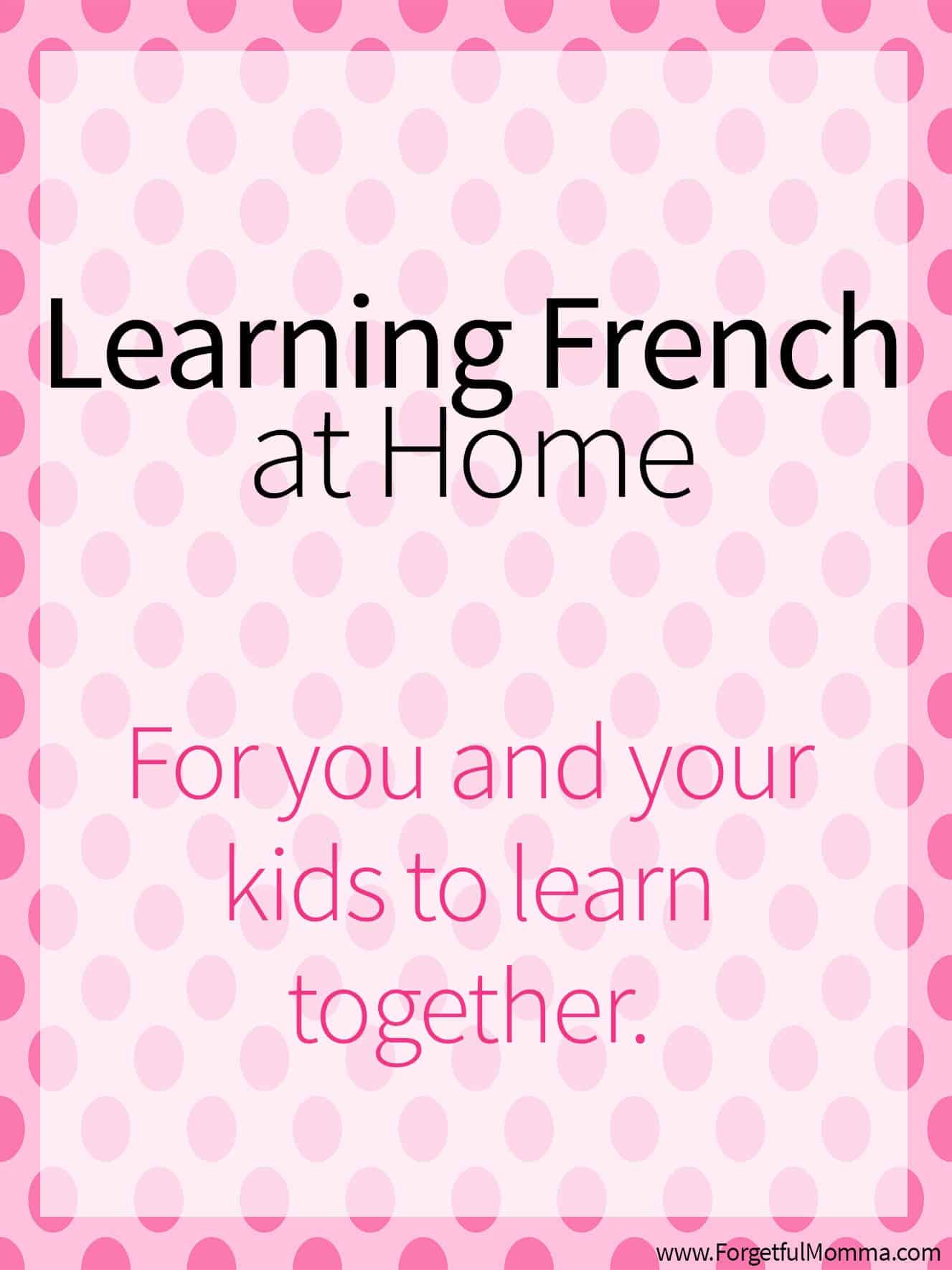 Learning French at Home