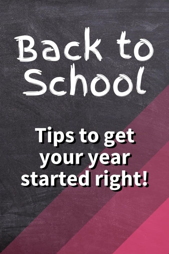 Back to School Tips and tricks