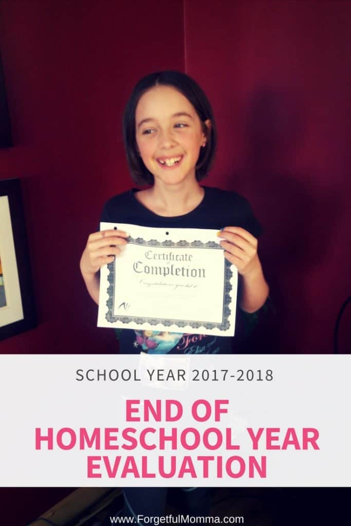 End of Homeschool Year Evaluation - Forgetful Momma