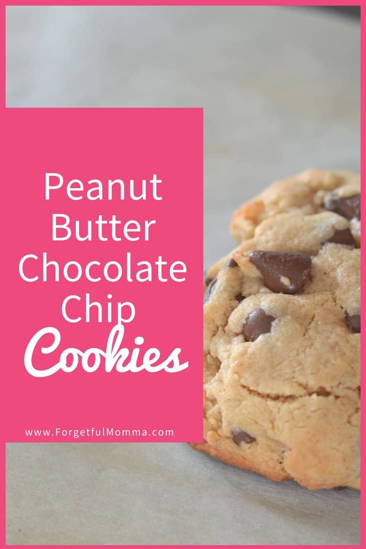 Peanut Butter Chocolate Chip Cookies - forgetful cookies
