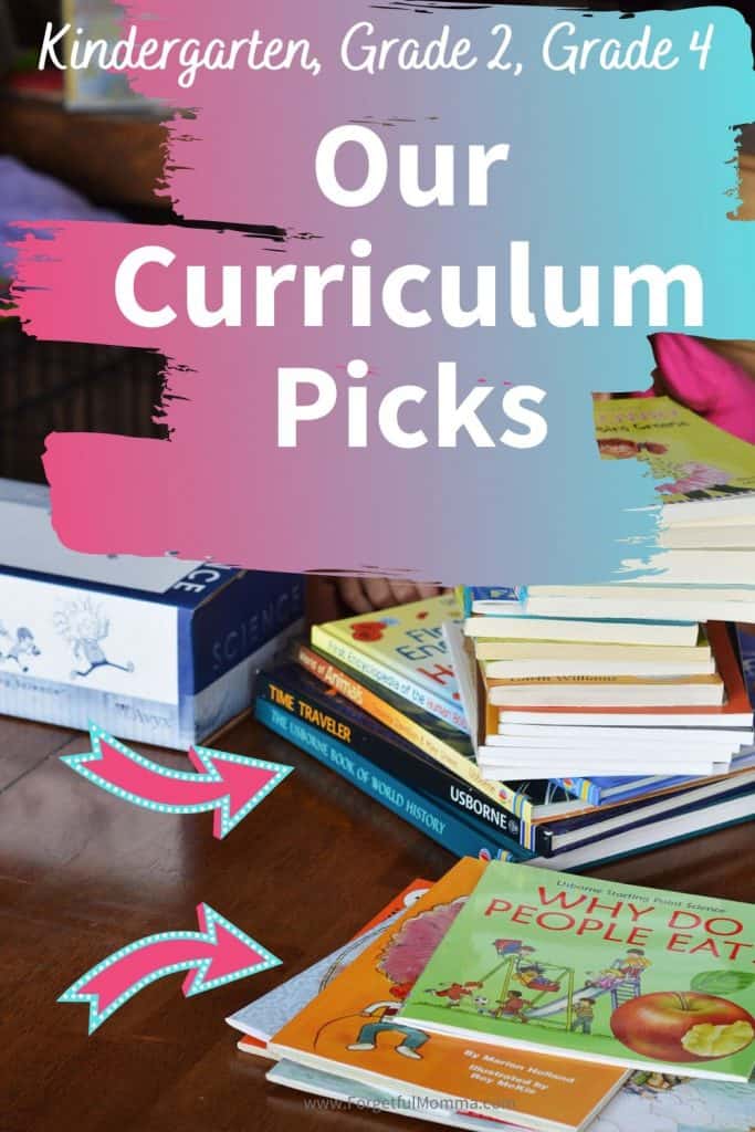 Our Homeschool Curriculum Picks: Grades K, 2, and 4