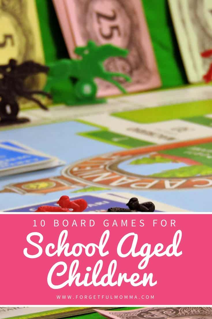 10 Board Games for School Aged Children