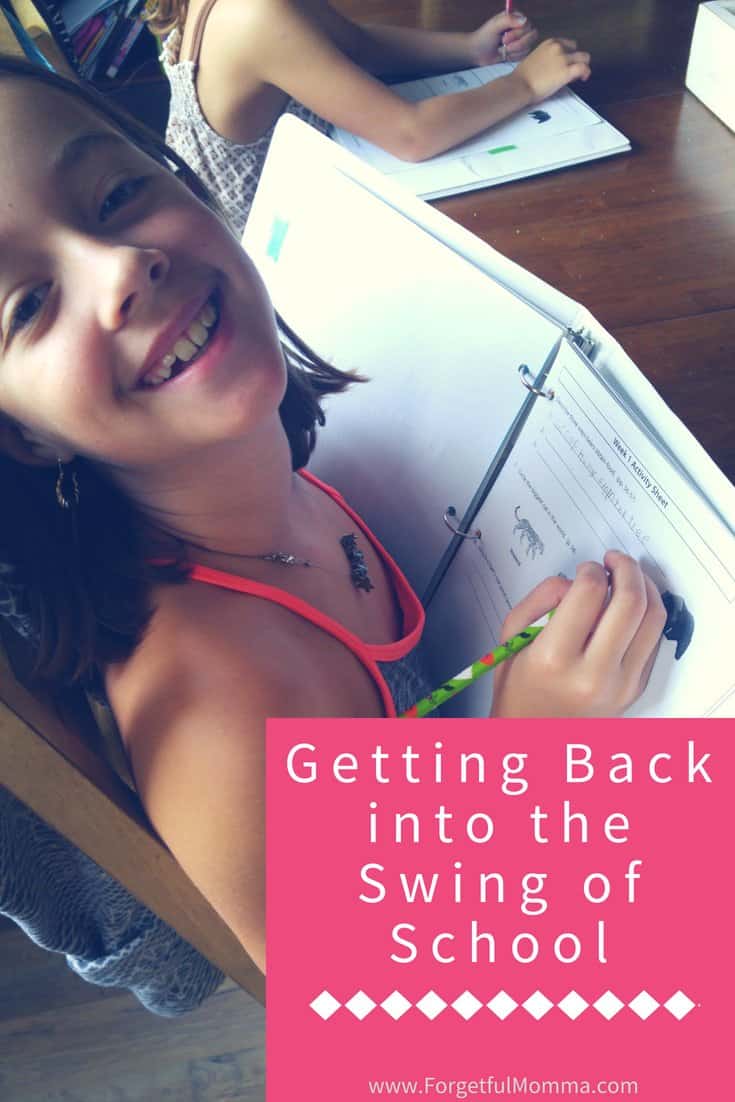 Getting Back into the Swing of School