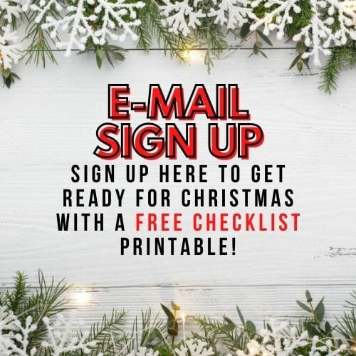 Christmas Email Sign up form