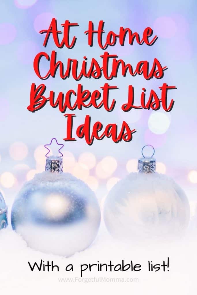 At Home Christmas Bucket List Ideas