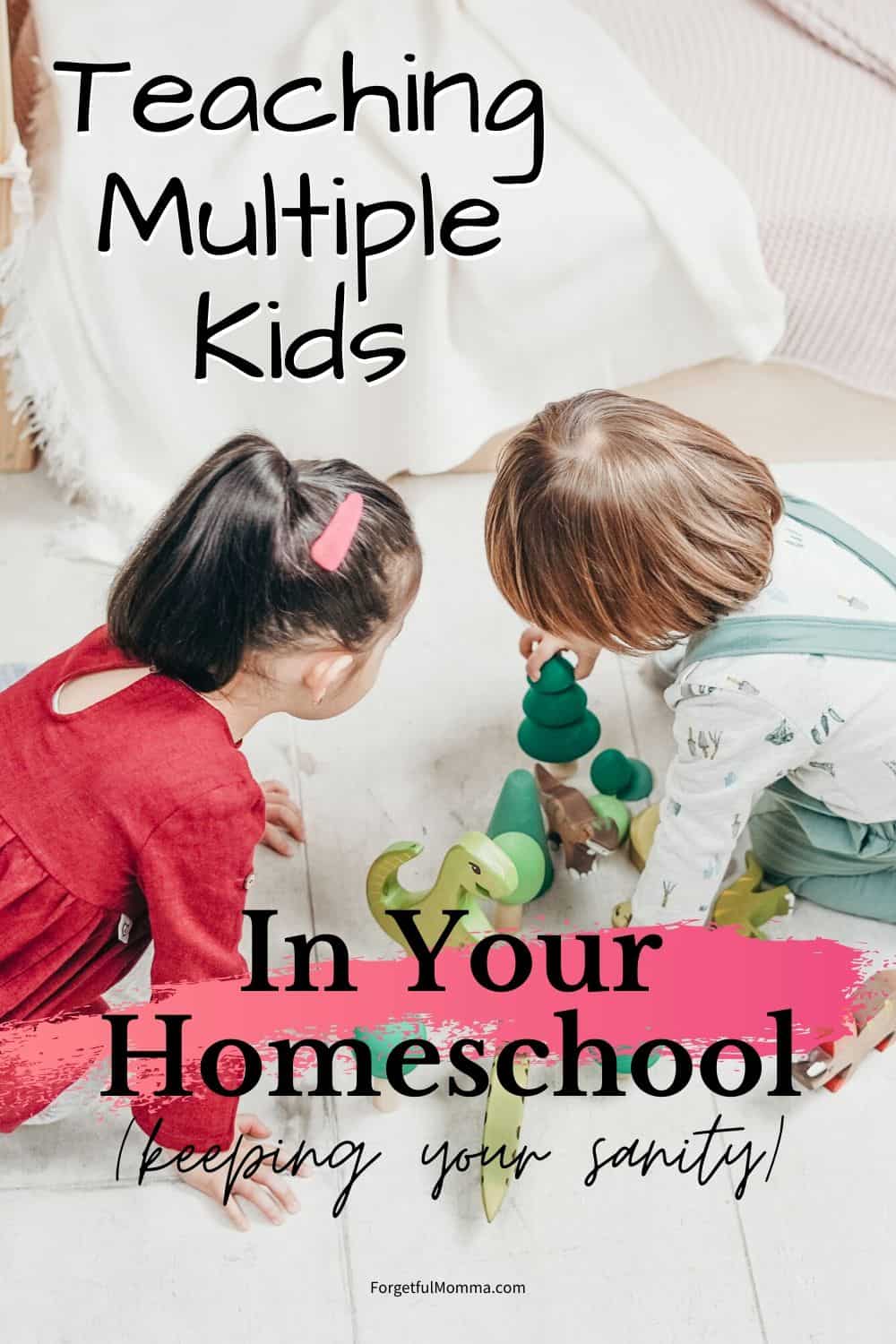 Homeschooling Multiple Kids with Ease - kids playing
