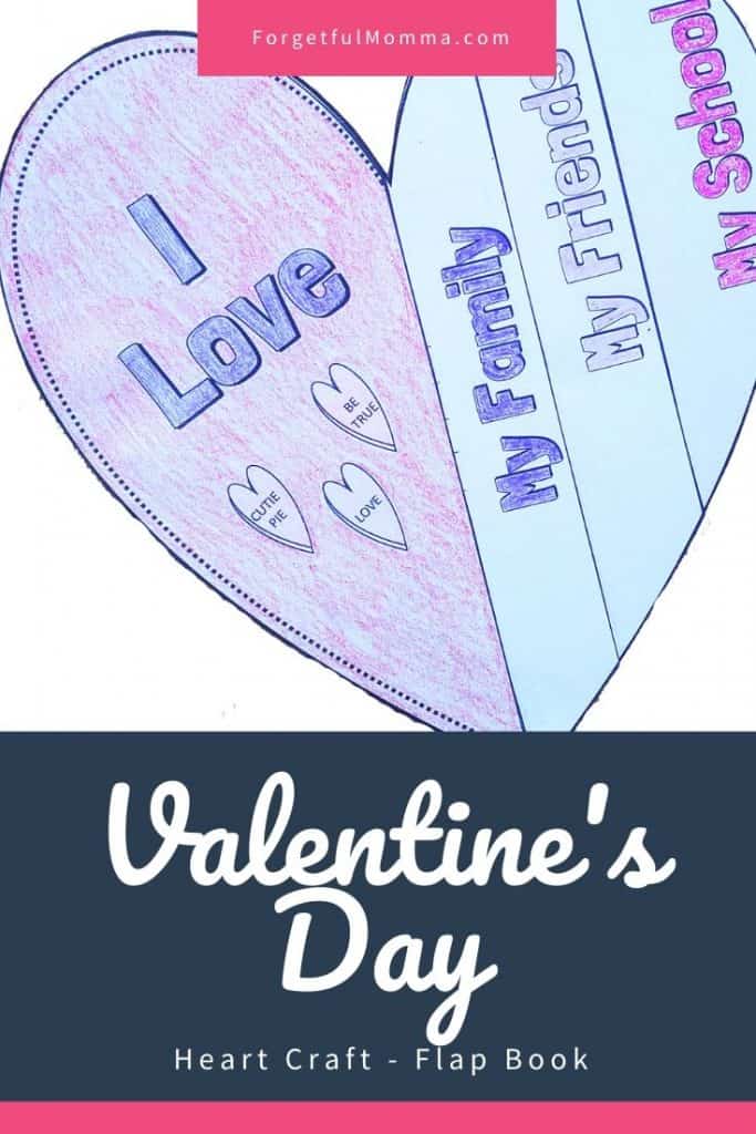 Valentine's Day Heart Craft - Flap Book