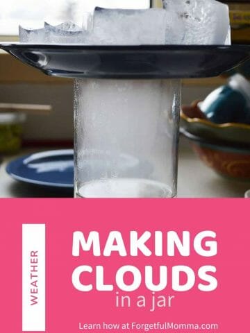 Making Clouds in a Jar - cloud in a jar - science experiment