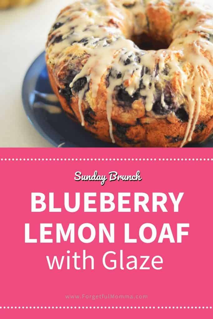 Blueberry Lemon Loaf with Glaze
