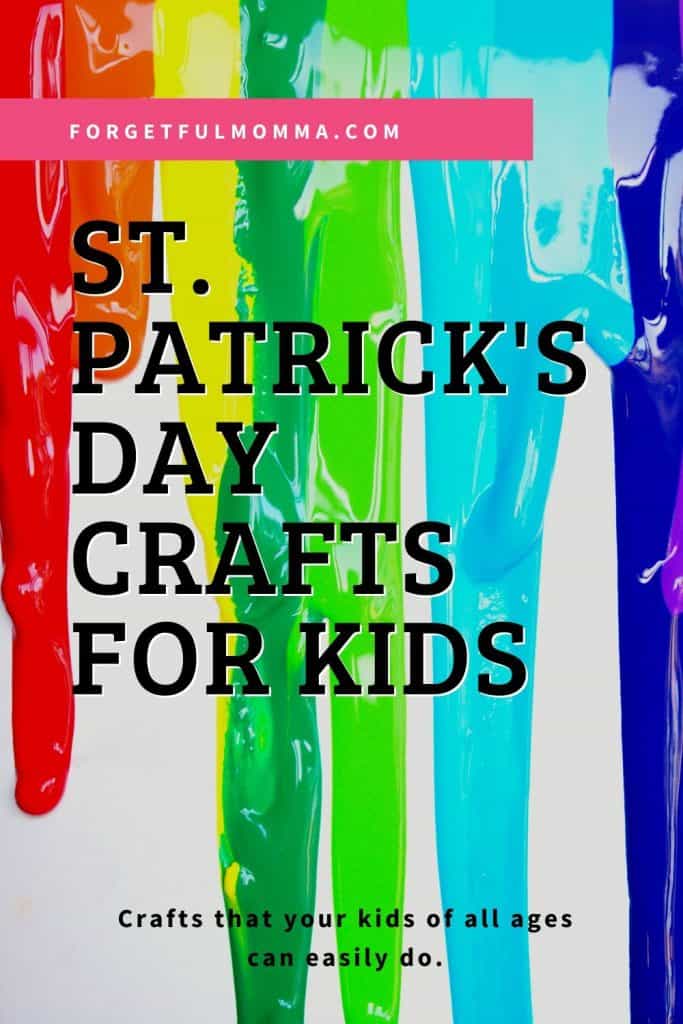 St. Patrick's Day Crafts for Kids melted colored crayons