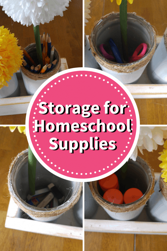 Storage for Homeschool Supplies