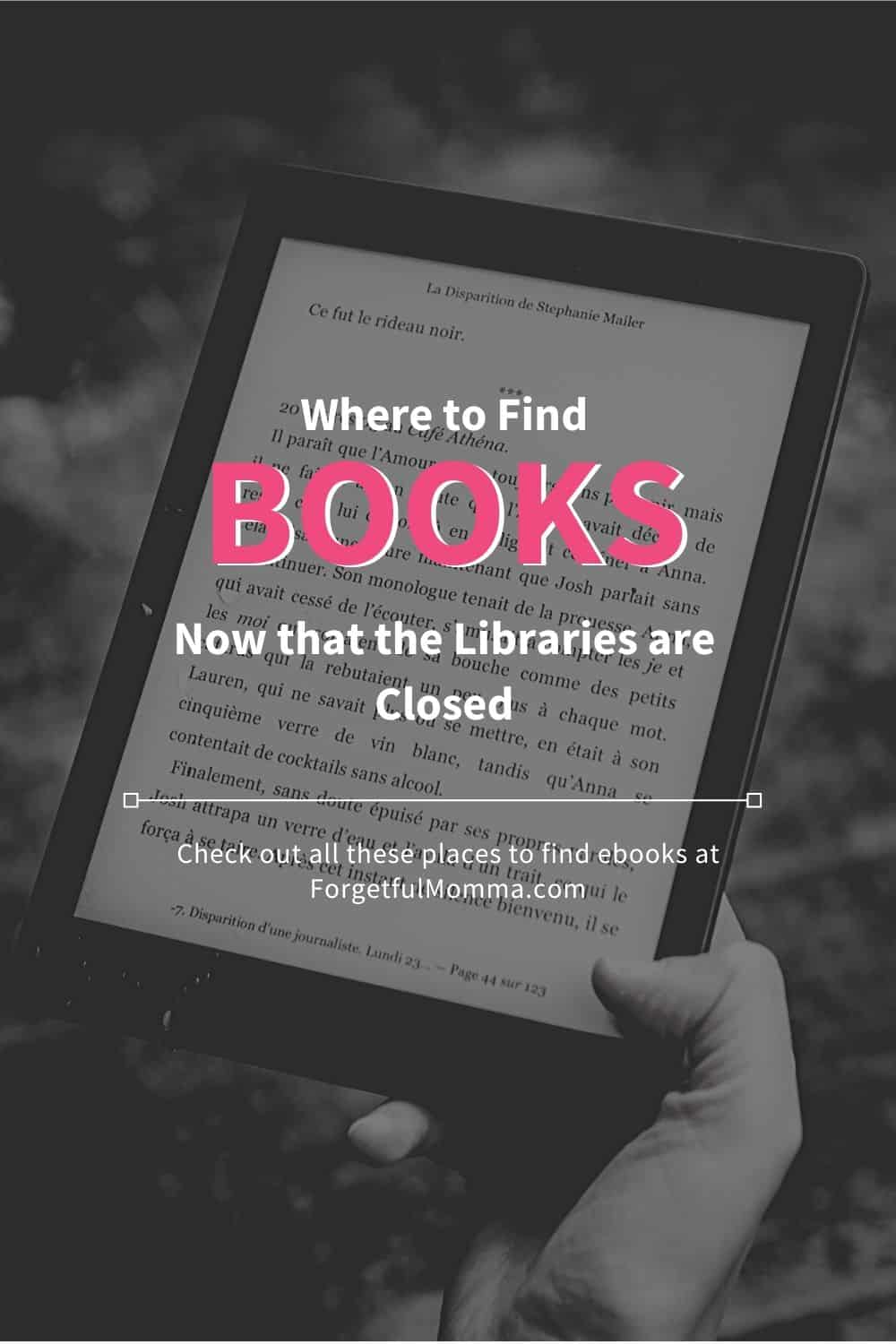 Where to Find Books Online With Libraries Closed