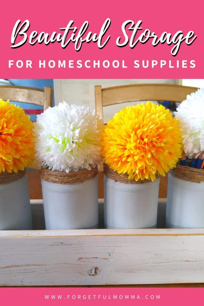 Storage for Homeschool Supplies