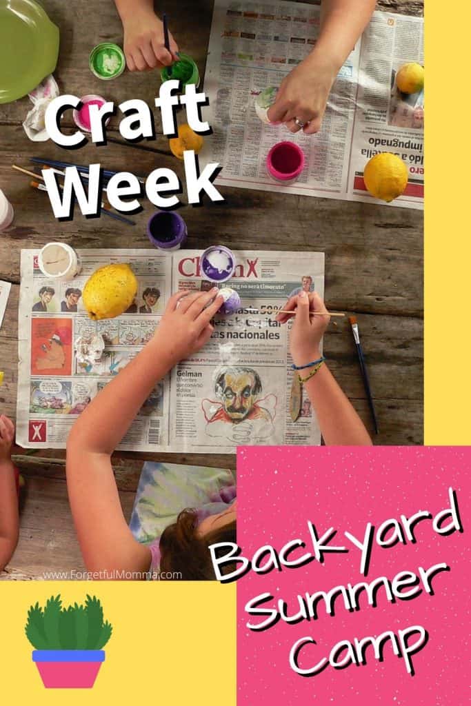 Backyard Summer Camp_ crafts theme