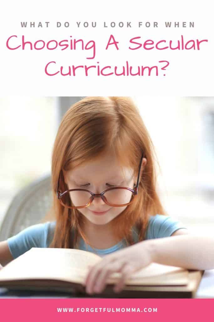Choosing A Secular Curriculum?