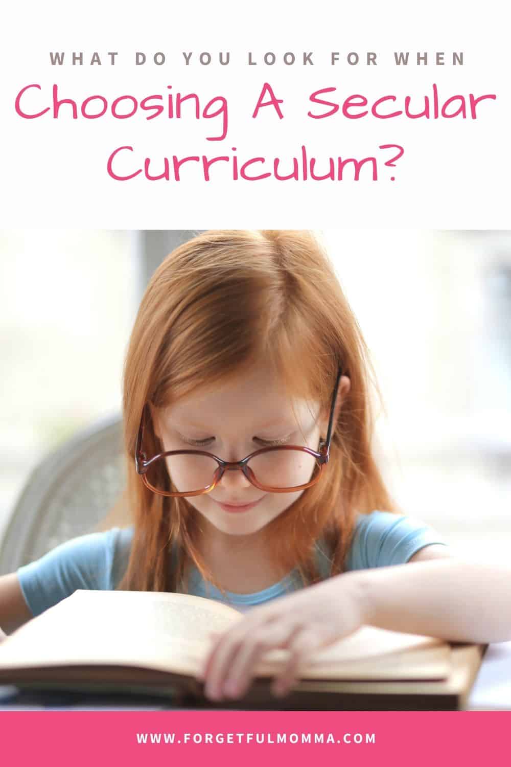 Secular Homeschool Curriculum How To Choose One Forgetful Momma