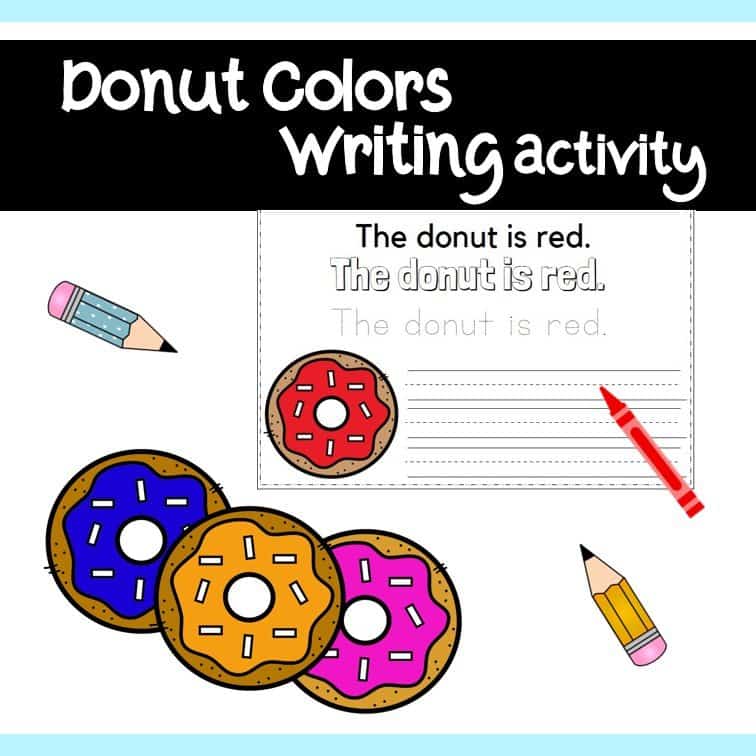 Donut Colors Writing Activity
