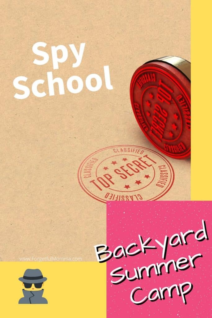 Backyard Summer Camp: spy school