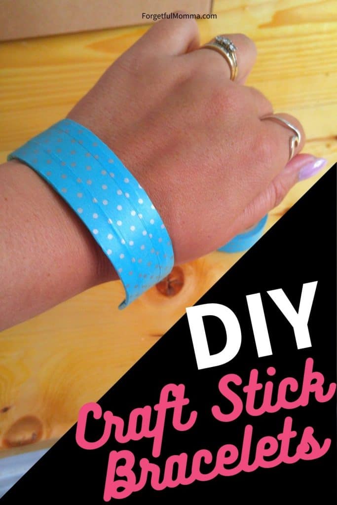 Craft Stick Bracelets - bracelet on wrist