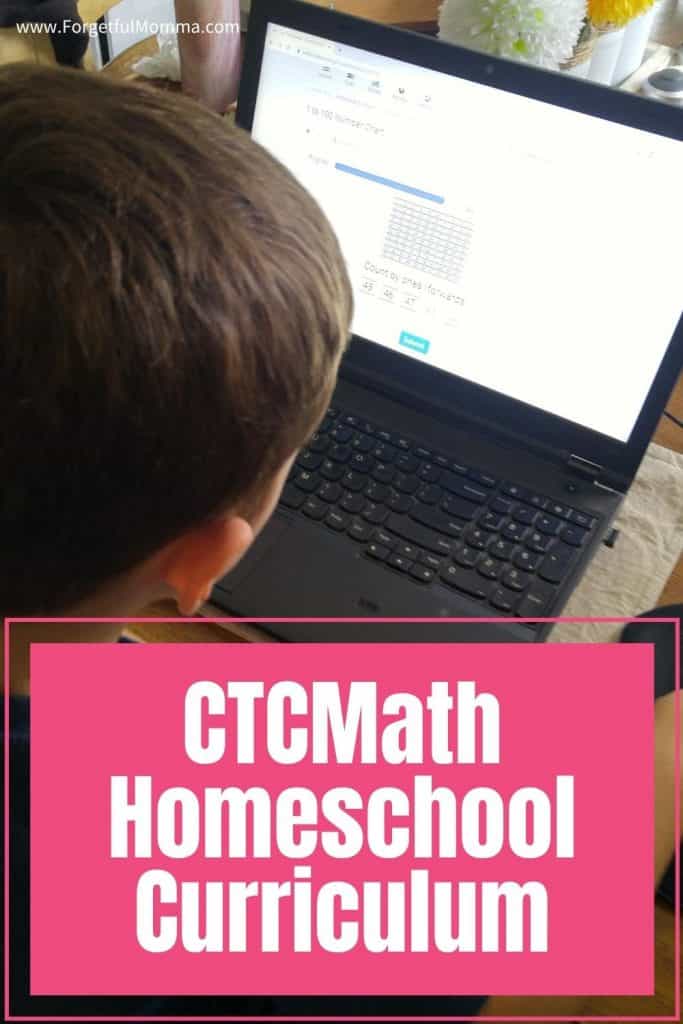 CTCMath Homeschool Curriculum - child doing math on a laptop