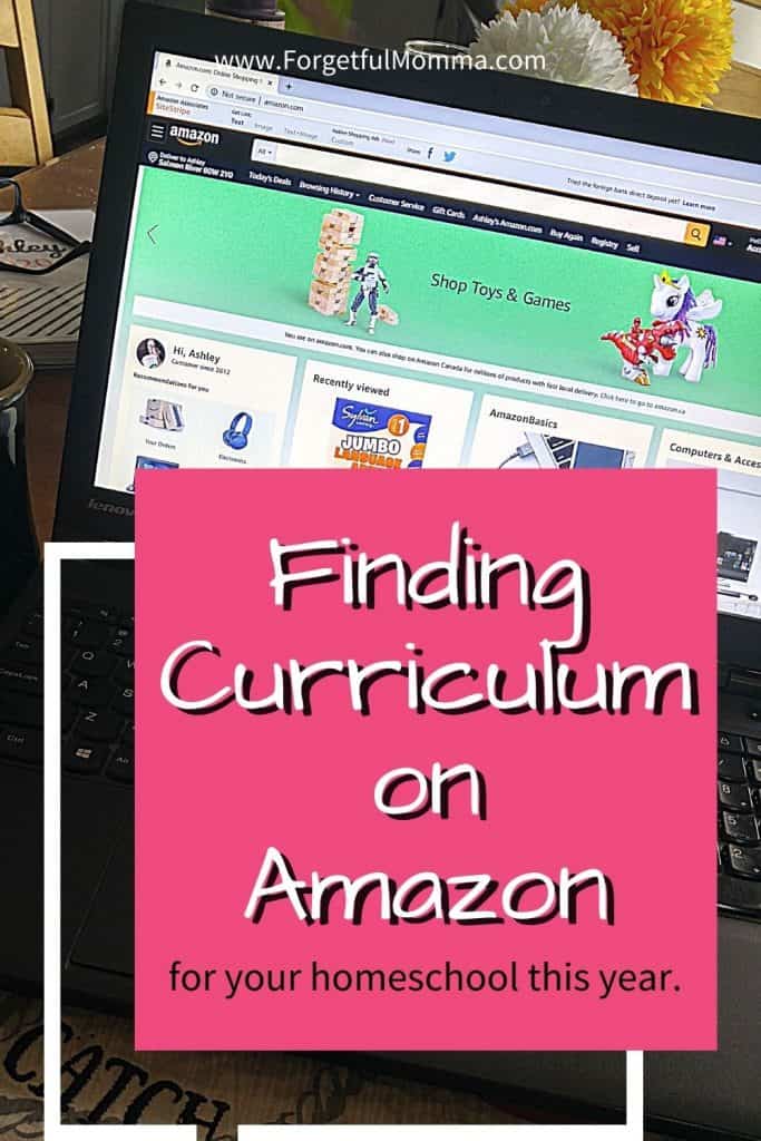 Homeschool Curriculum on Amazon - laptop