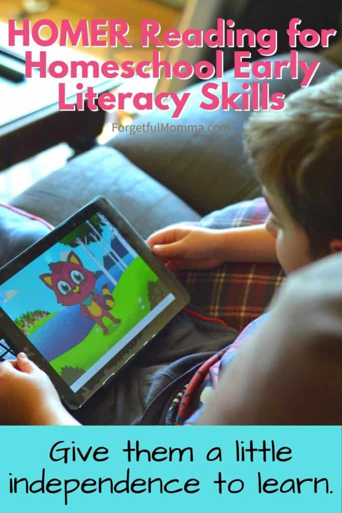 HOMER for Homeschool Early Literacy Skills