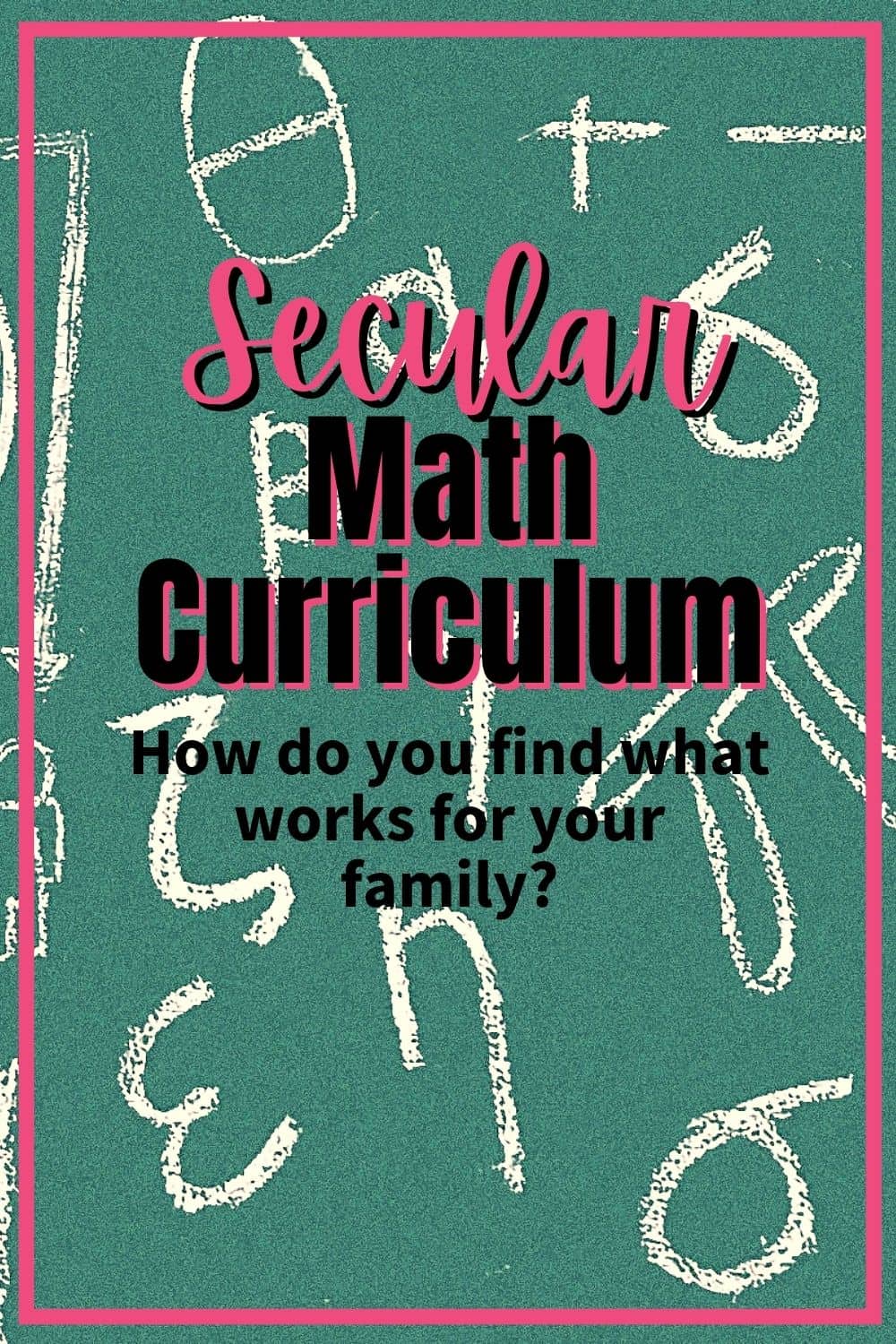Secular Math Curriculum