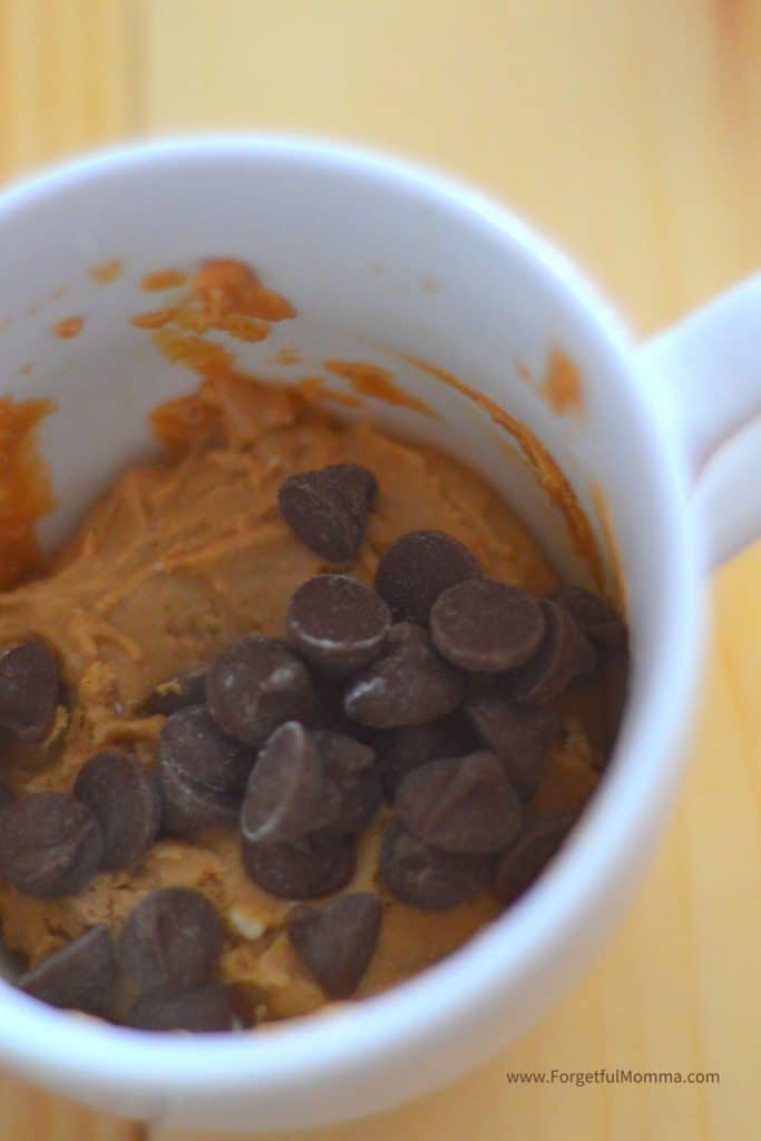 Single Serve Peanut Butter Cup in a Mug