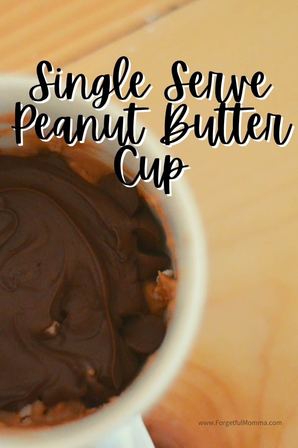 Single Serve Peanut Butter Cup in a Mug