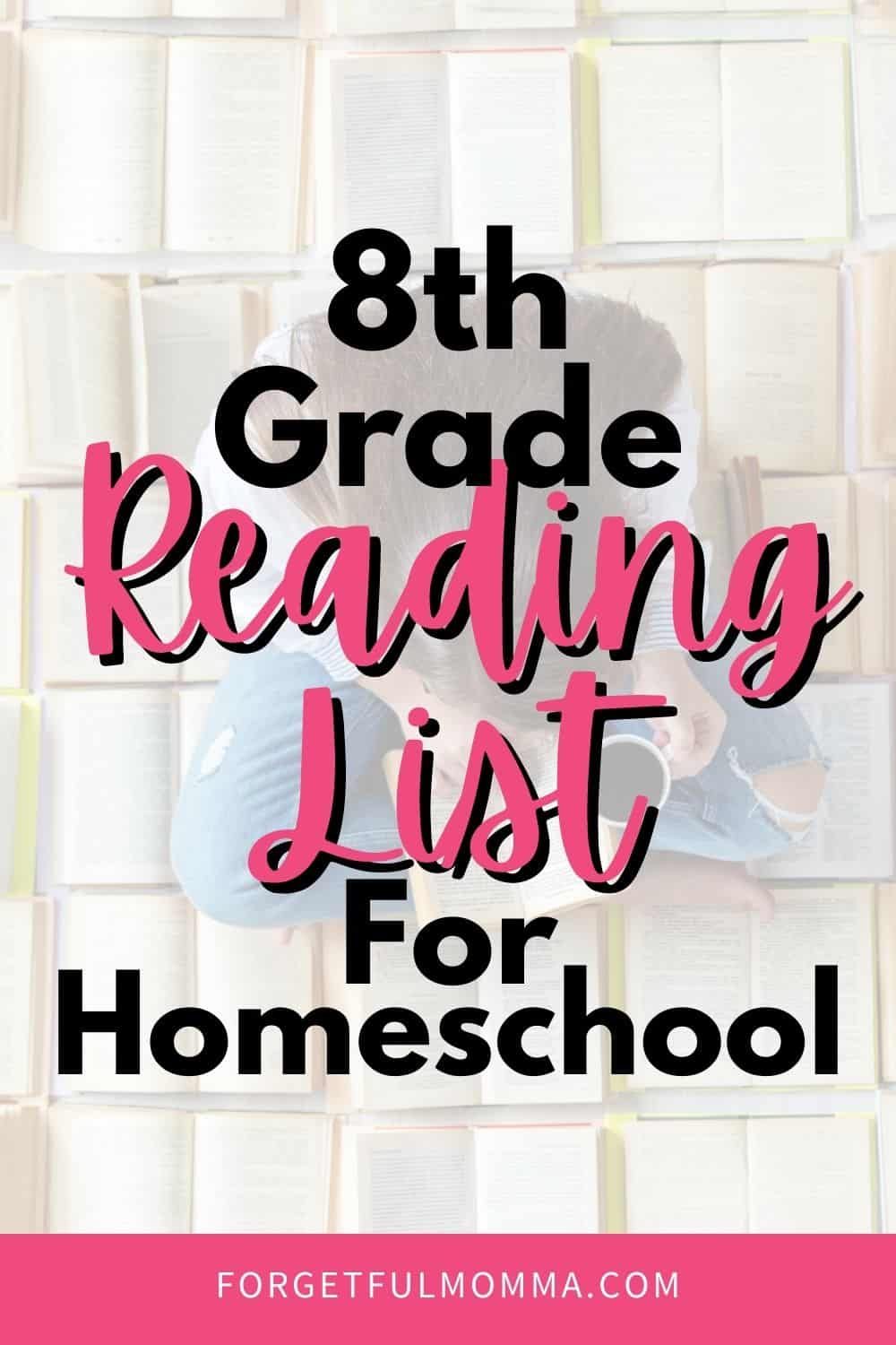 8th Grade Reading List for Homeschool