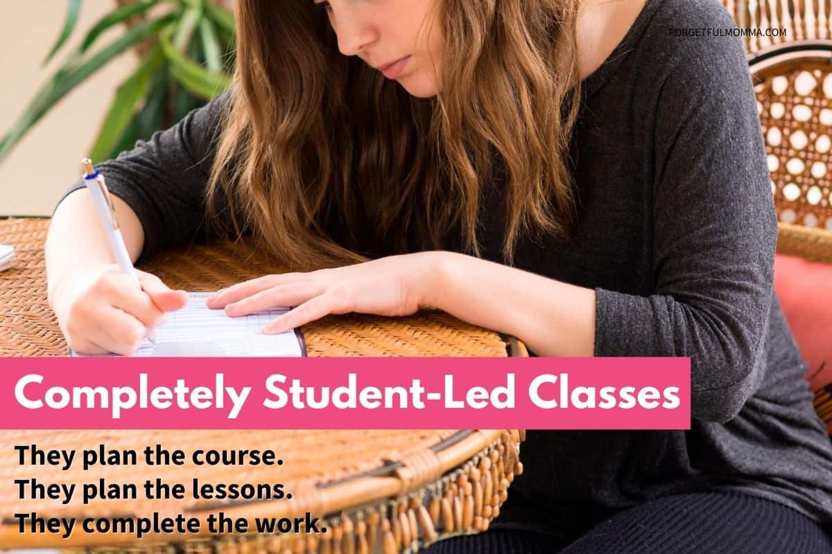 Completely Student-Led Classes - Student planning their course